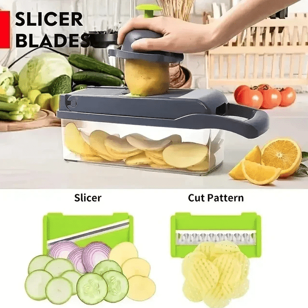 16 in 1 Multifunctional Vegetable Chopper Food Grater