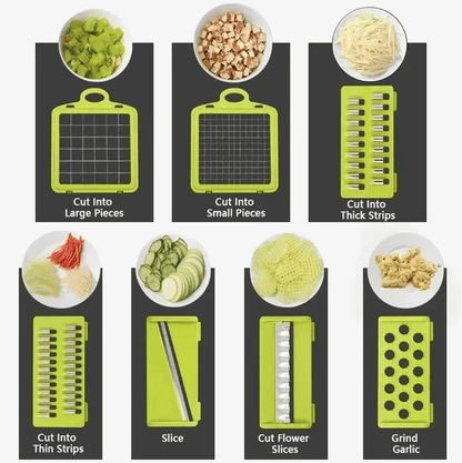 16 in 1 Multifunctional Vegetable Chopper Food Grater