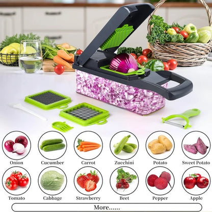 16 in 1 Multifunctional Vegetable Chopper Food Grater