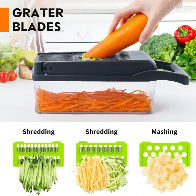 16 in 1 Multifunctional Vegetable Chopper Food Grater