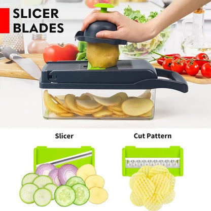 16 in 1 Multifunctional Vegetable Chopper Food Grater